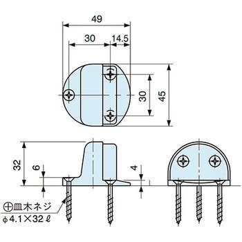 rcbkk-008a|床付け戸当り RYOBI (リョービ) 床取付型 【通販モノタロウ】.
